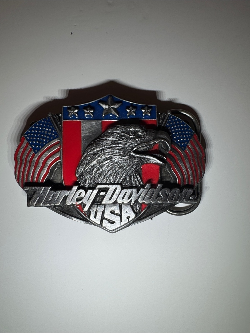 Harley Davidson belt buckle official license product made in the USA D88. EUC